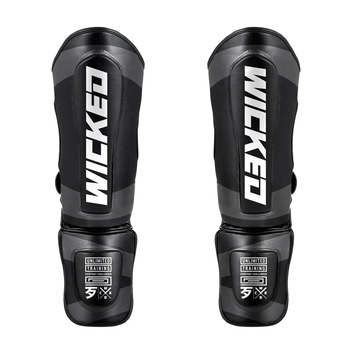 KRUZ Black Shin Guards