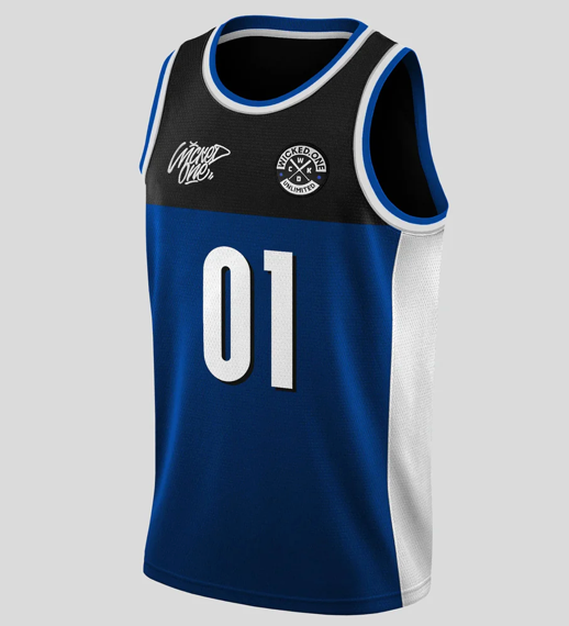 UNLIMITED BLACK, WHITE & BLUE TANK TOP