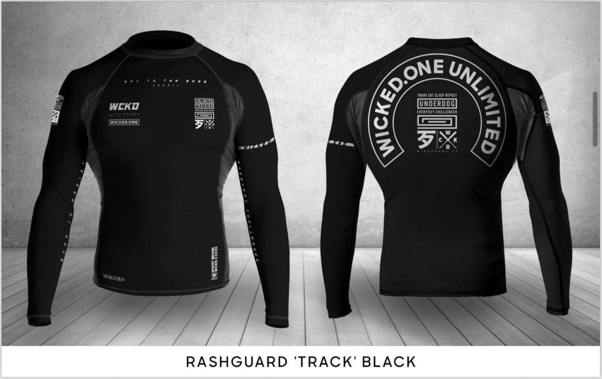 Wicked1 Rashguard “Track” Black