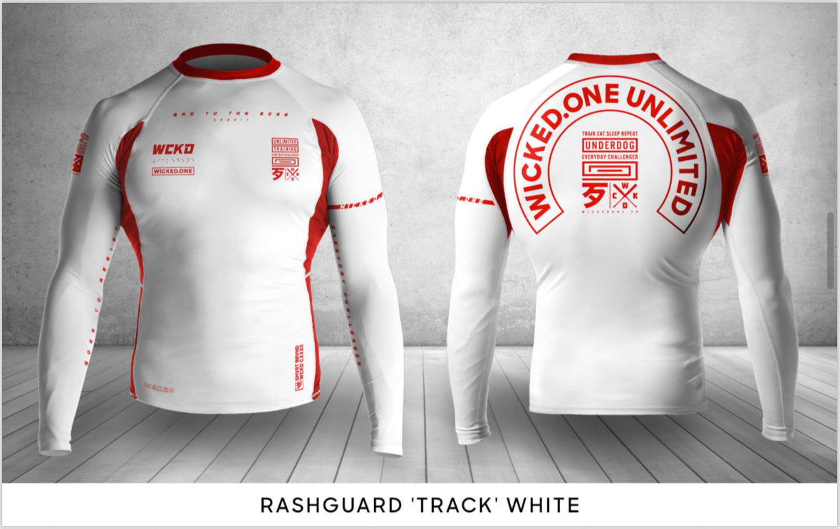 Wicked1 Rashguard “Track” White