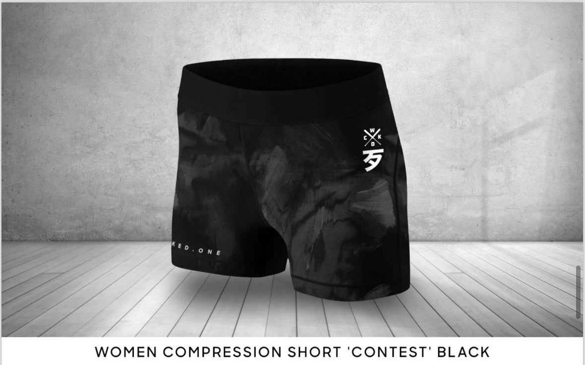 Wicked1 Compression Short “Contest” Black