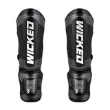 KRUZ Black Shin Guards