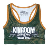 Kingdom Muay Thai X Yuth "Gator" Sports Bra- Green