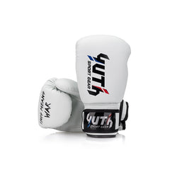 White Yuth-Sport Line Boxing Gloves Kids 4oz Back/Front